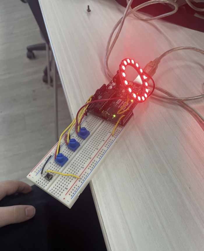 After implementing the proper to affect the lighting based on value, we began testing. 